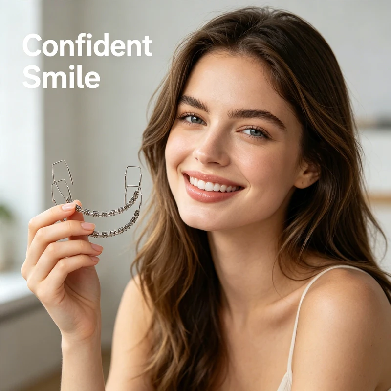 

Vibrant Colored Dental Decor 1Set Metal Wire Tooth Bracket Stylish Temporary Teeth Decoration Party Cosplay ck1160