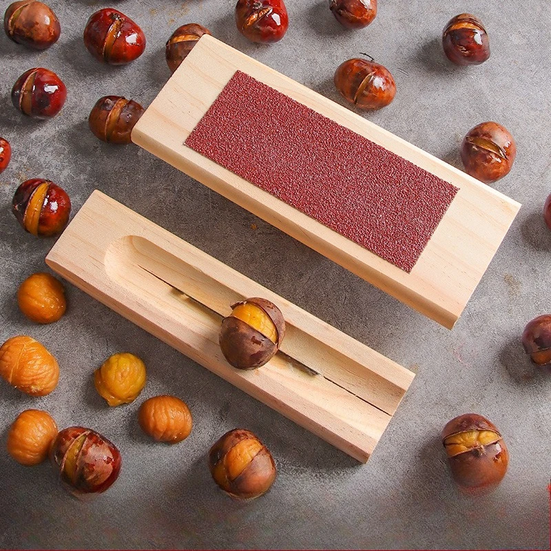 أداة تقشير الكستناء الاحترافية للاستخدام المنزلي، أداة إزالة مشبك الكستناء، أداة طبخ المطبخ