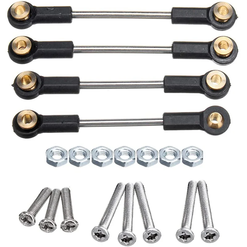FBIL-4X Aggiornamento Parte di Ricambio Sospensione In Metallo Toe Link Tirante Set Per WPL 1/16 C14 C24 RC Parti di Automobili