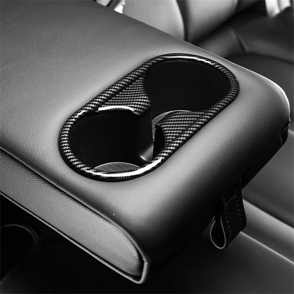 

Задний держатель для чашки с водой из углеродного волокна, чехол для Hyundai Ioniq 5/Ioniq 5 N 2022-2025 LHD RHD