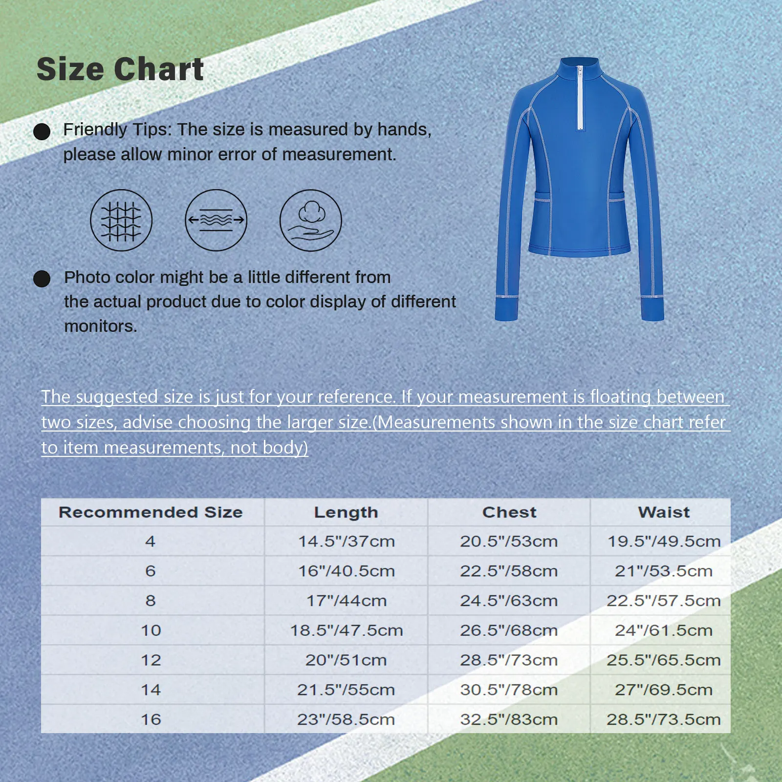 Kids Girls Athletic Thermal Coat Shirts Long Sleeve Half Zip-Up Pullover Sweatshirt with Pockets for Sports Yoga Workout Running