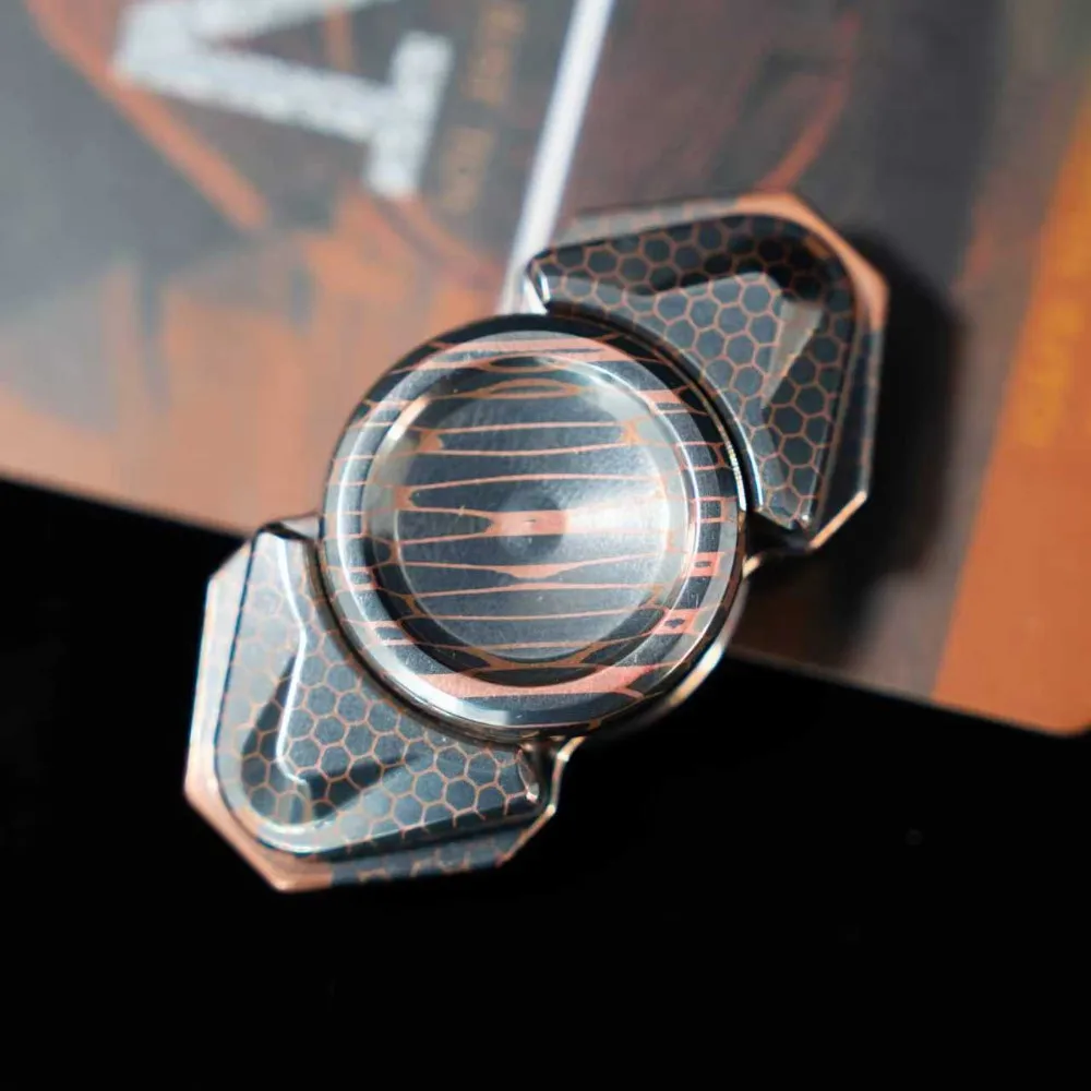NJT EDC Vinda Superconductor Two-Bladed Fidget Spinner Fingertip Extreme Sport Fidget Toys For Adults Gyro