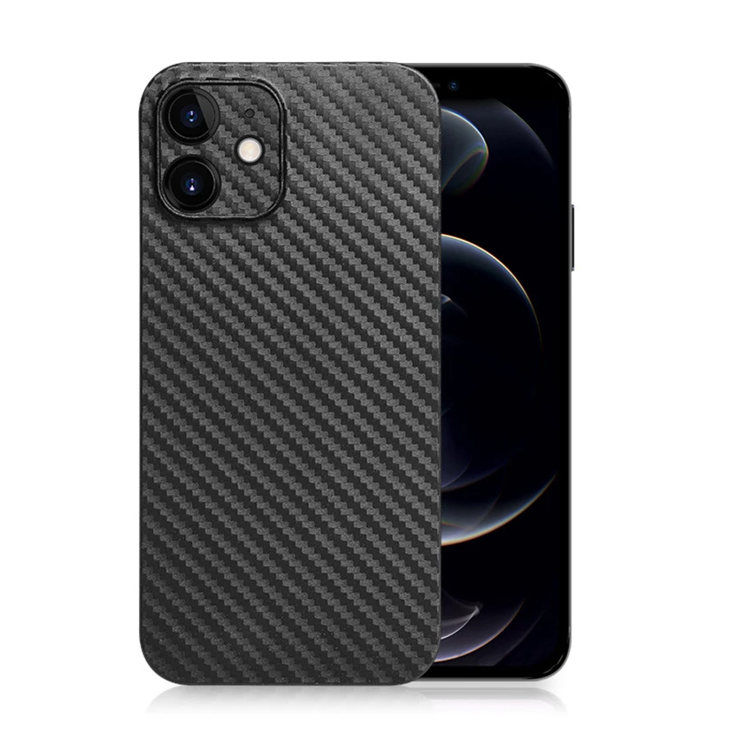 Custodia per telefono ultra sottile con struttura in fibra di carbonio per Iphone 16 15 14 13 12 11 Pro Max Plus 16Pro Custodia per telefono con sensazione di pelle 14Pro Cover