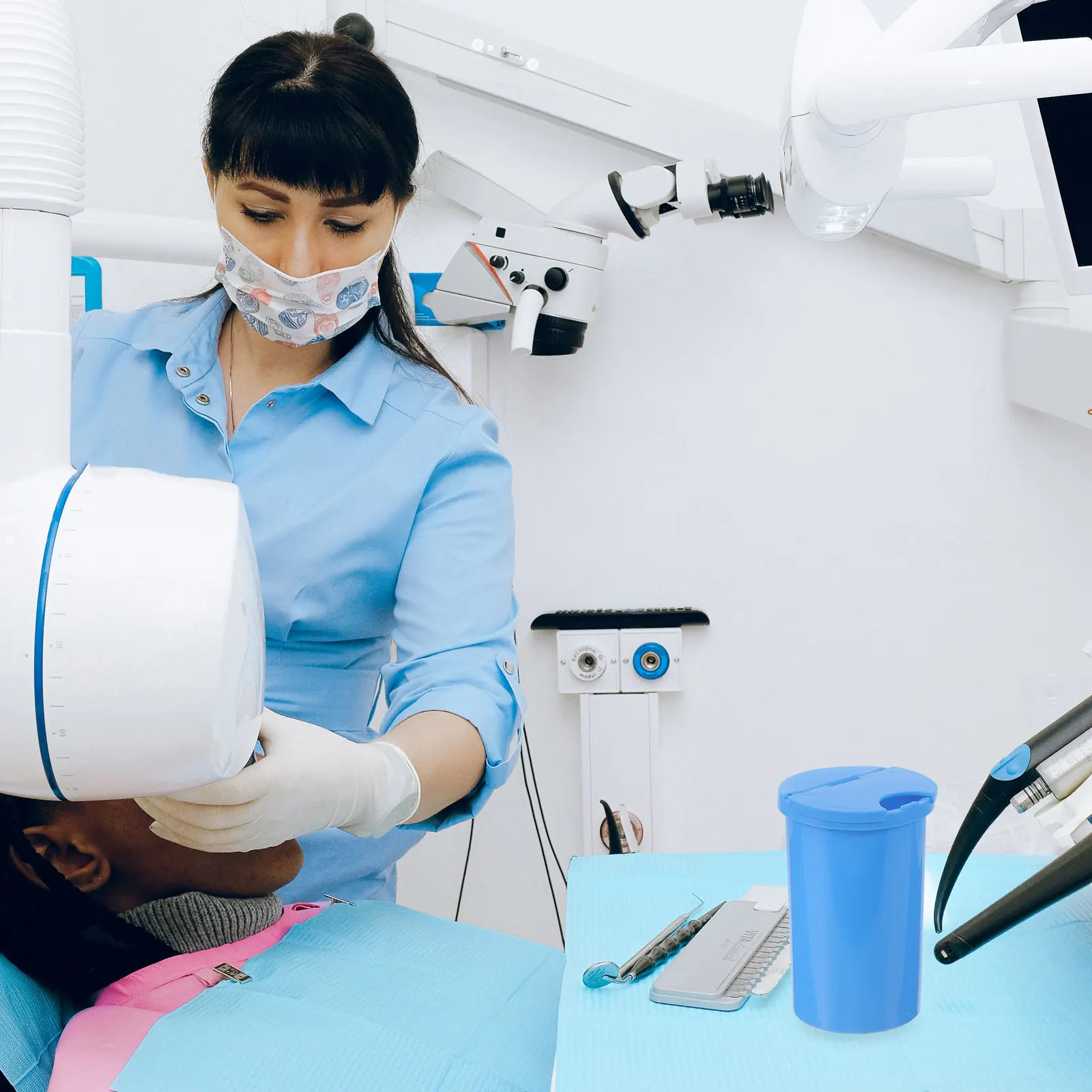 

Медицинский пластиковый контейнер-стерилизатор с крышкой для хранения ватных шариков, для клиник и больниц