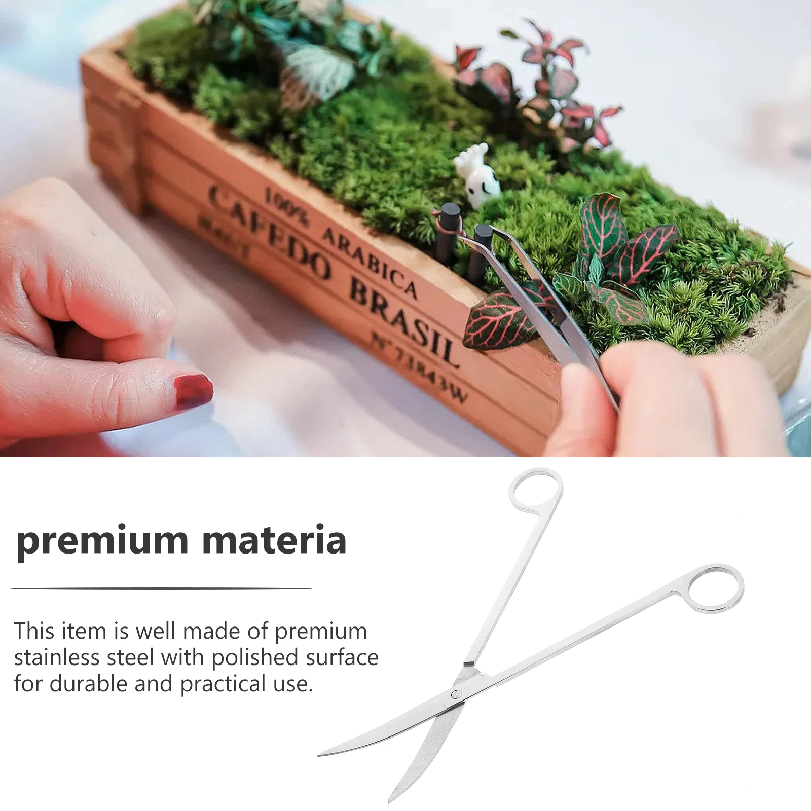 

25Cm Professional Aquatic Plant Scissors Curved Tip Design for Easy Trimming of Carpet Plants in Aquariums Rust Resistant Sharp