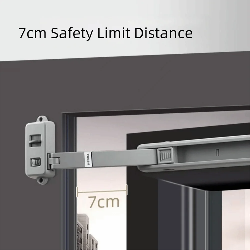 قفل حماية الطفل البلاستيكي، تثبيت قوي، لا يوجد قفل أمان للنافذة، تصميم للجنسين، مقيد نافذة مضاد للسرقة