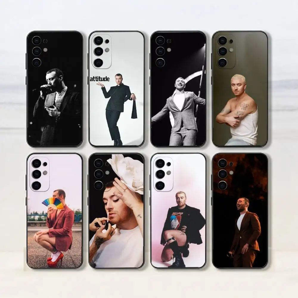 S-Sam S-Smith-Singer-Stay With Me-England Phone Case For Samsung S25,S24,S21,S22,S23,S30,Ultra,S20,Plus,Fe,Lite,Note,10,Black