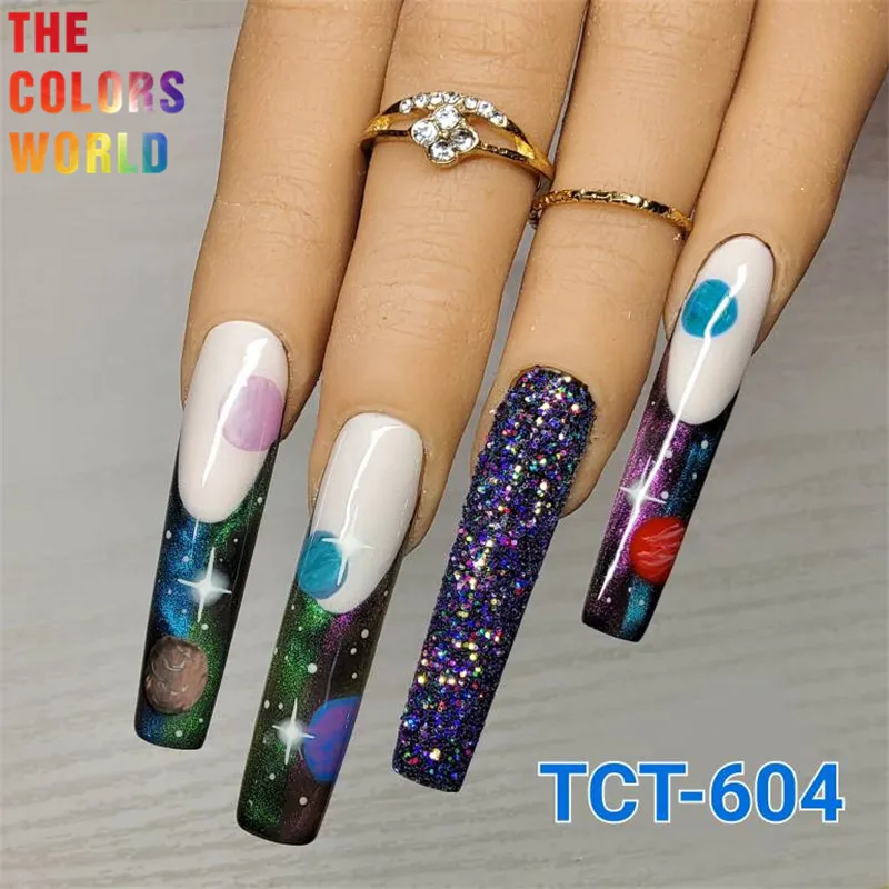 TCT-604 Chameleon Color Shift Nails Glitter Nails Art Decoration Body Art Manicure Tumblers マニキュア  Crafts Festival Accessories