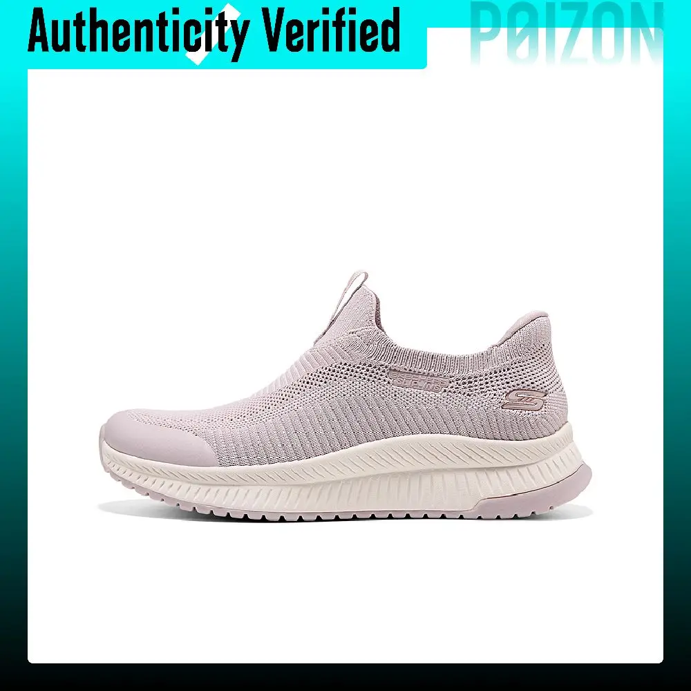 zapatillas-deportivas-skechers-bob's-resistentes-a-la-abrasion-transpirables-con-buena-capacidad-de-amortiguacion-de-cana-baja-para-caminar-modelo-para-mujer-color-lila-117745-lil