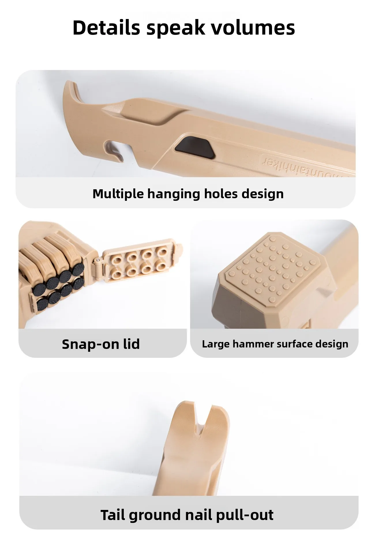 MOUNTAINHIKER 2026 Neues Original Dinghammer Outdoor Camping Multifunktionszelt, Flaschenöffner und -werkzeug – Detail 11
