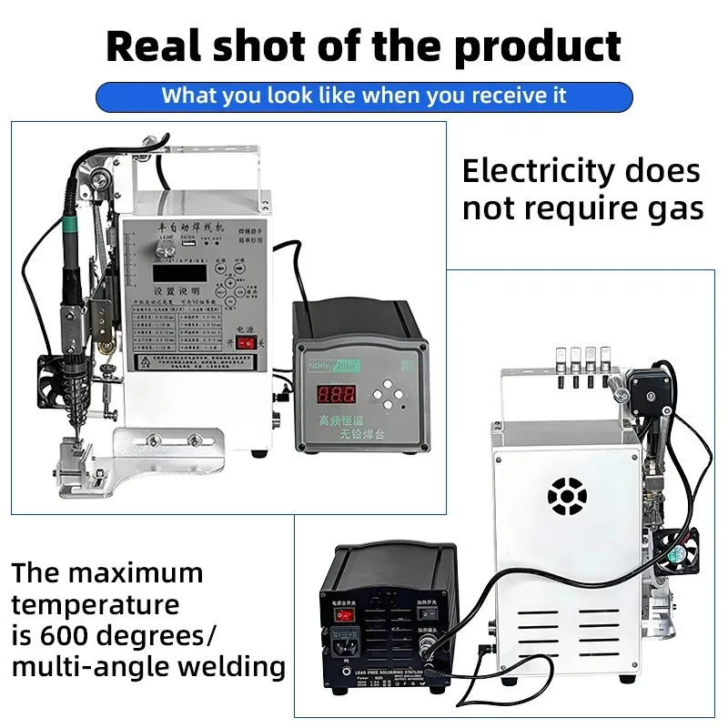 Top Automatic Tin Feeding Soldering Machine Foot-Operated Soldering Station Plug Circuit Board USB Welding Equipment Spot Welder