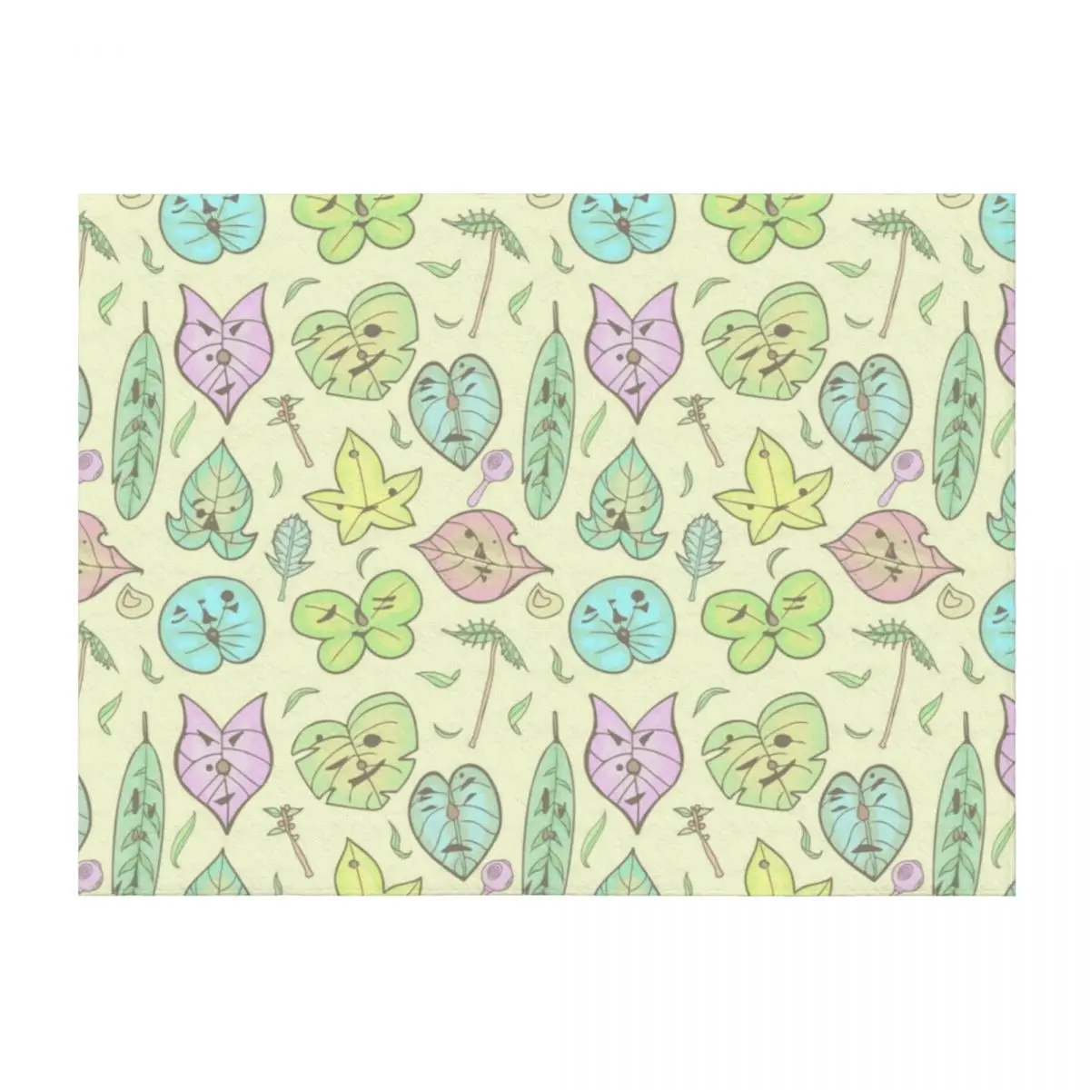 

Hestu's Friends (Yellow Ver.) Throw Blanket Plaid on the sofa Personalized Gift Decoratives Decorative Throw Blankets