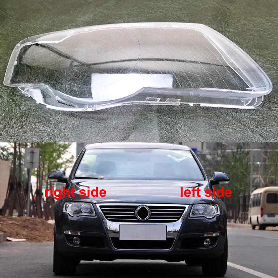 

Headlamps Transparent Cover Lampshades Lamp Headlights Shell Plexiglass for VW Passat B6 R36 2006-2011 Halogen and Bi-Xenon