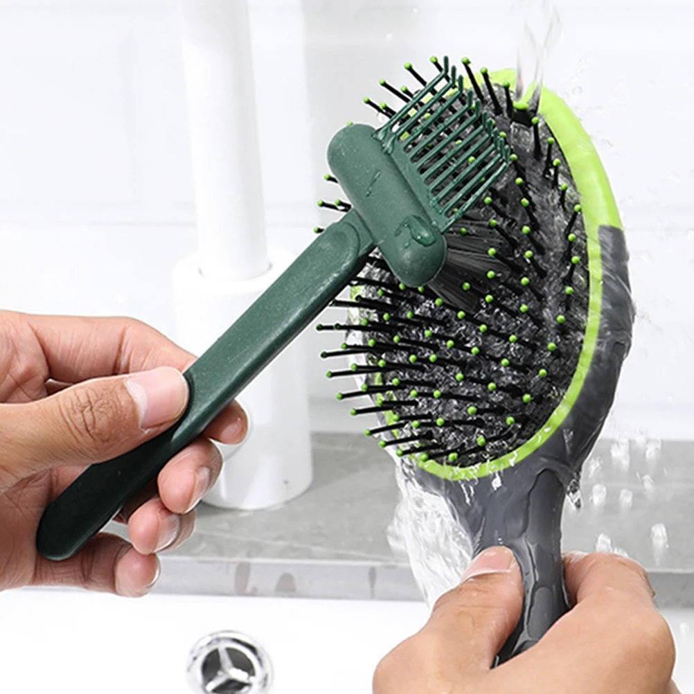 

2Pcs Hair Brush Cleaner Portable Compact Tool Hair Remover Durable PP Material for Combs Brush Cleaning Rake Comb Cleaner