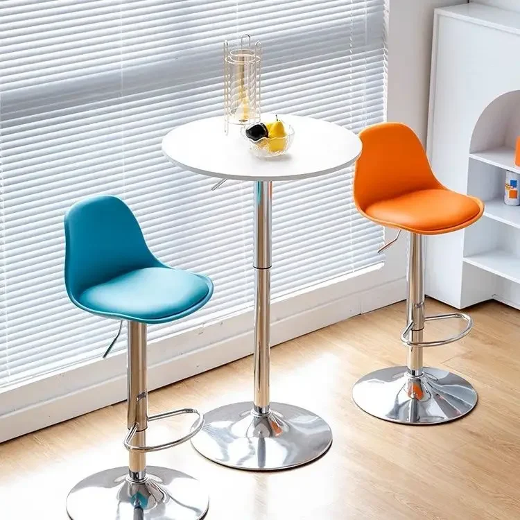 

Bar Chair Coffee Shop High Stool Lifting Chair Front Desk Backrest High Barstool Cashier Bar Chairs Beauty Home Chairs Furniture