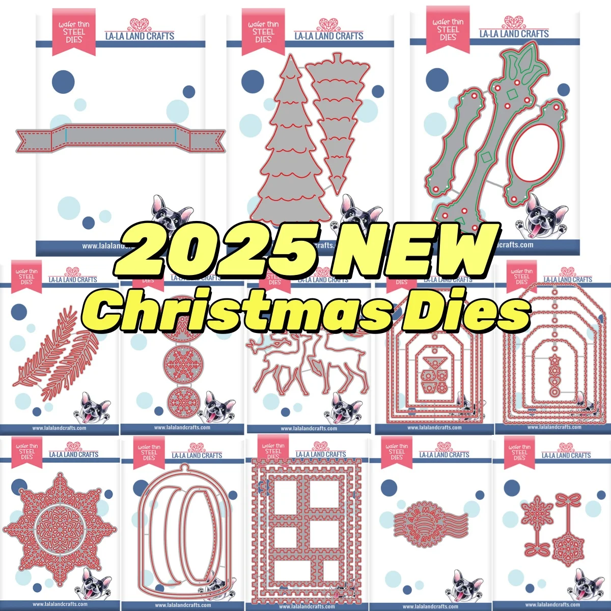 

Christmas Glass Dome Deer Pine Needle Snowflake Doily Medallion Banner Postmark Metal Cutting Dies for DIY Greeting Card Craft