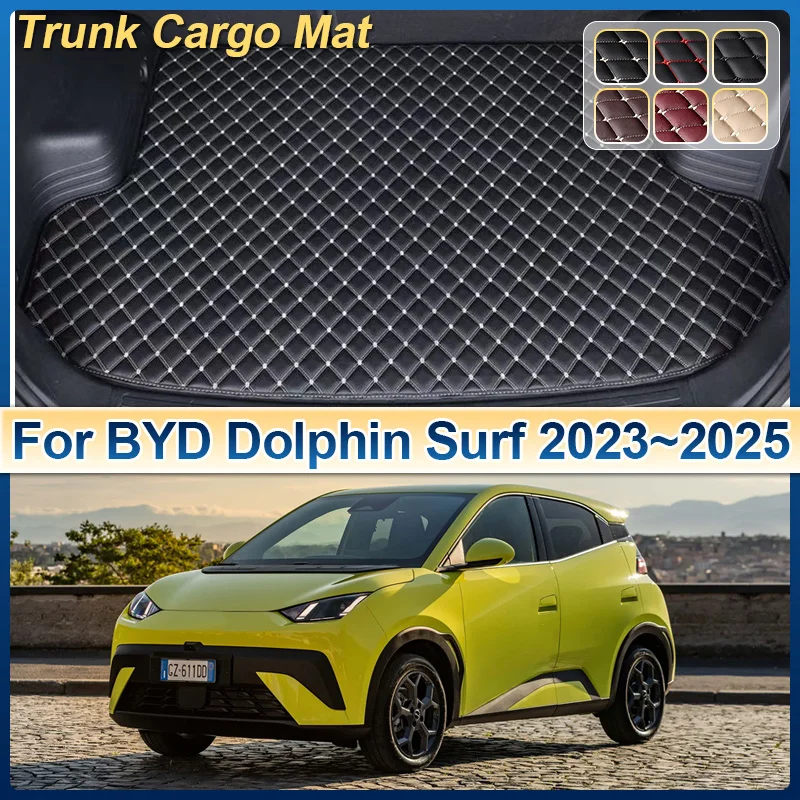 

Коврик в багажник для BYD Dolphin Surf Mini 2023 2024 2025 Seagull EQ, защитный, грязеотталкивающий, органайзер, автомобильные аксессуары