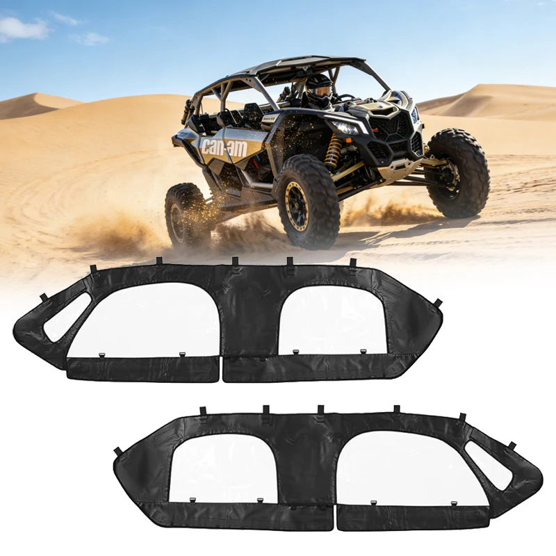 

Защитный кожух для верхней двери X3 MAX с прозрачным окном из ПВХ, защита от пыли и дождя для Can-Am Maverick X3 MAX 2017-2024