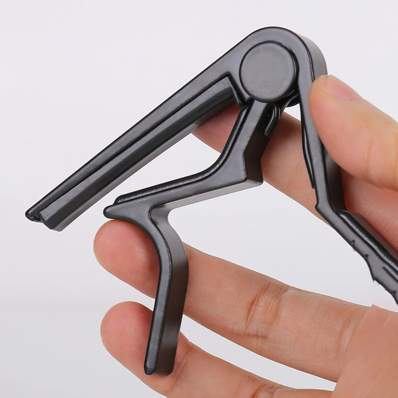Metal Guitar Capo for Acoustic Electric Guitar with Silicone Pad Aluminum Single Hand Capos Clip view 4