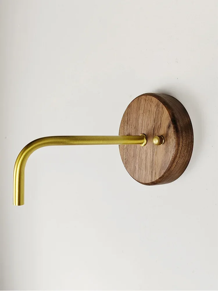 

Основание держателя настенного светильника из чистой меди, черный орех, вишневое дерево, потолочный лоток, аксессуары для ламп, кронштейн