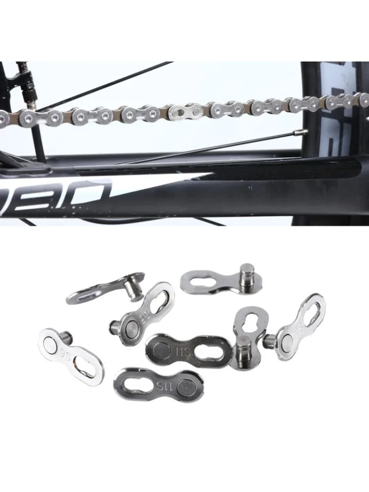 AliExpress Mountain Bike Chain Magic Buckle Single Speed Chain Quick Release 8S/9/10/11/12 Speed Bicycle Chain Missing Link Bicycle Parts