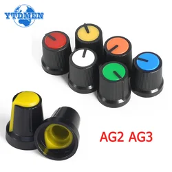 30PCS WH148 Potentiometer Knob Kit AG2 AG3 Plastic Knobs Cap Red Yellow Blue Green White Orange