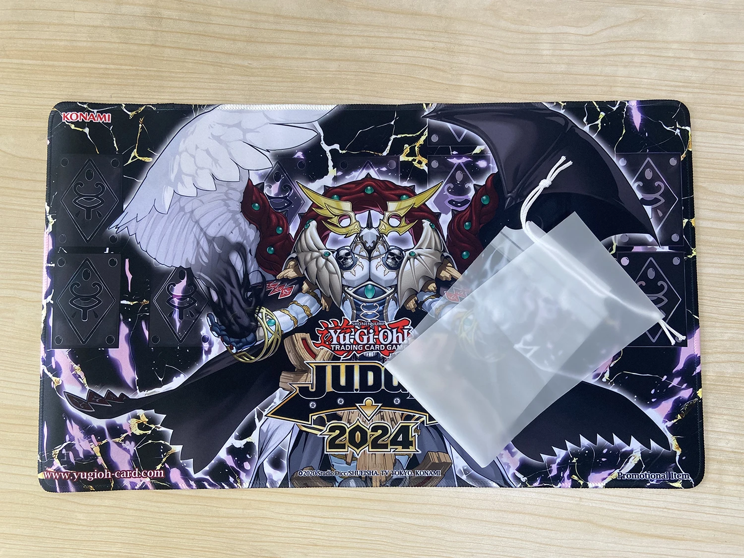 YuGiOh Chaos Angel Playmat TCG CCG Mat Trading Card Game Mat Board Game Rubber Mouse Pad Game Mat Zone Free Bag 600x350x2mm 2024