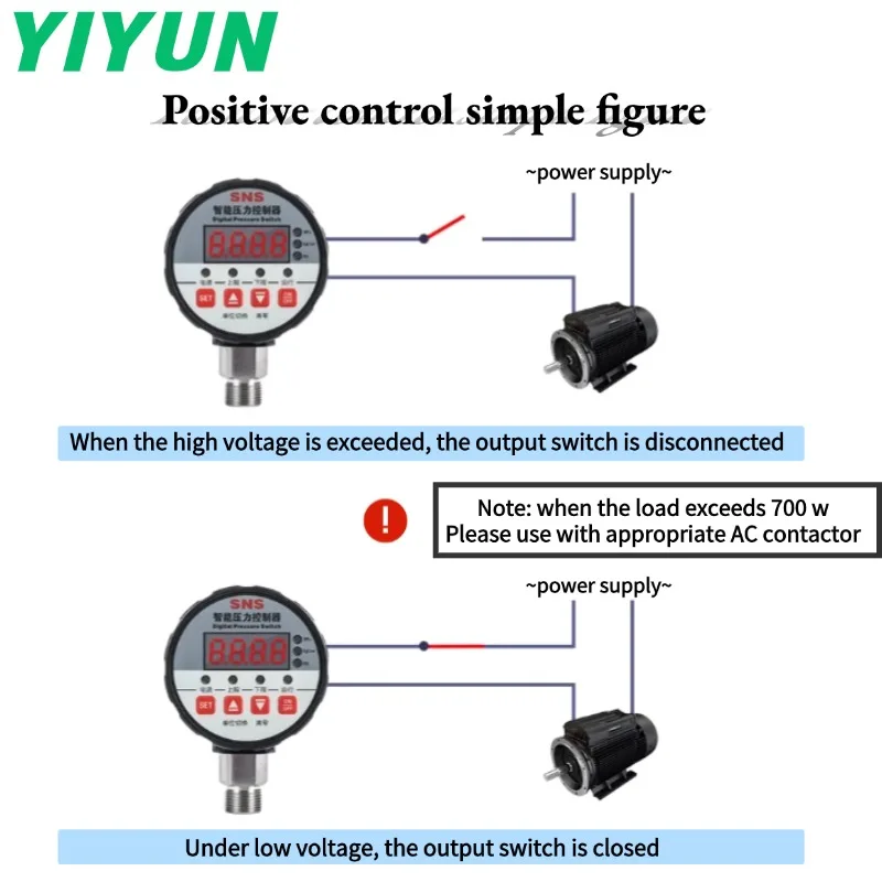 YZ-S80S81S82 Digital Pressure Gauge Intelligent Vacuum Pressure Gauge Pressure Intelligent Pressure Controller