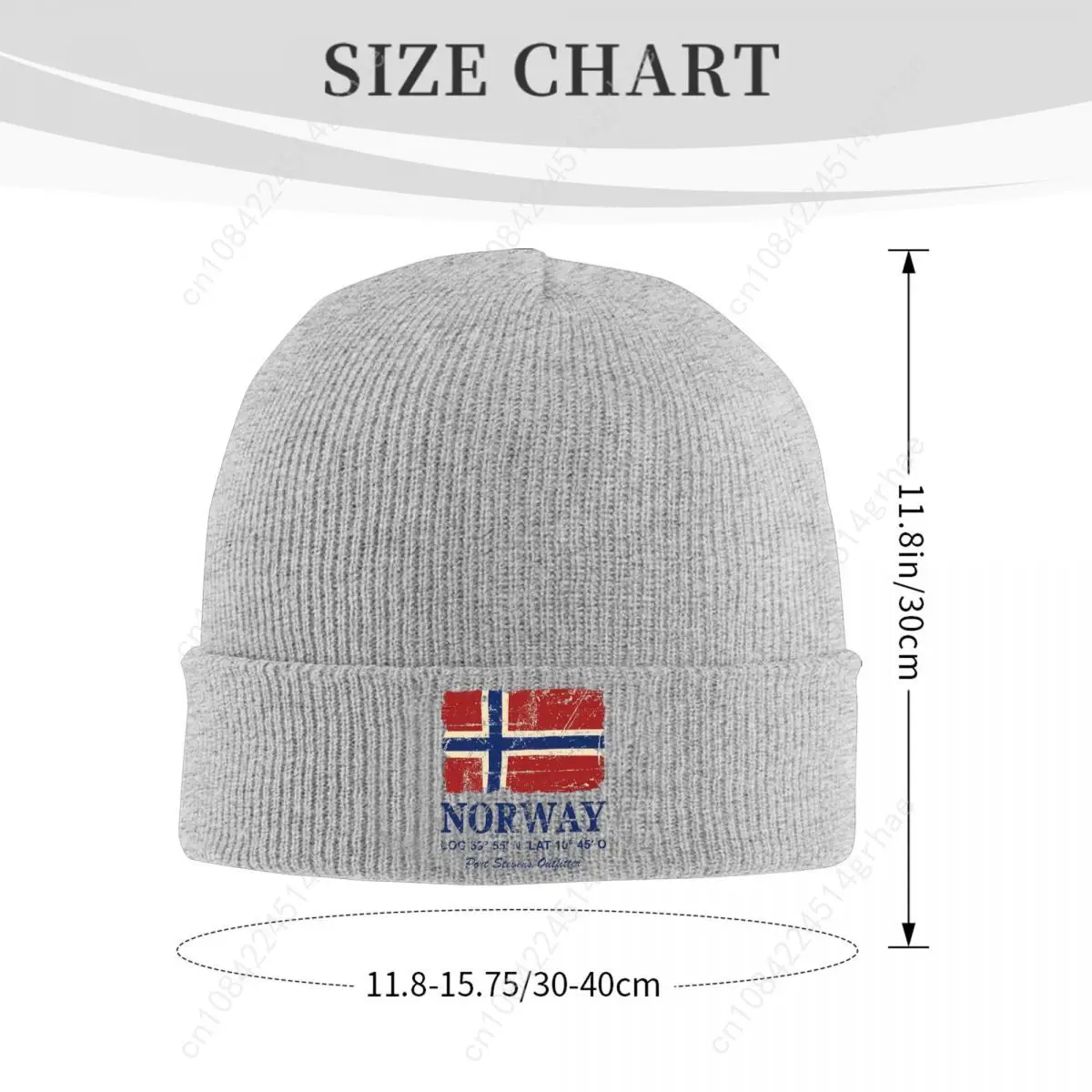 النرويج العلم خمر نظرة القبعات الخريف الشتاء بيني فضفاض قبعة الإناث الذكور محبوك قبعة