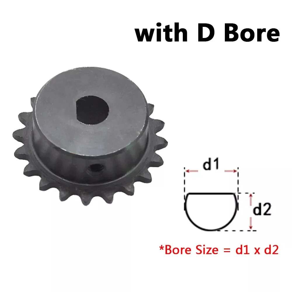 1PCS #25 Roller Chain Sprocket D 20/24/25/30 Tooth Chain Drive Sprocket Bore 8*7/8*7.5/10*9mm Pitch 1/4