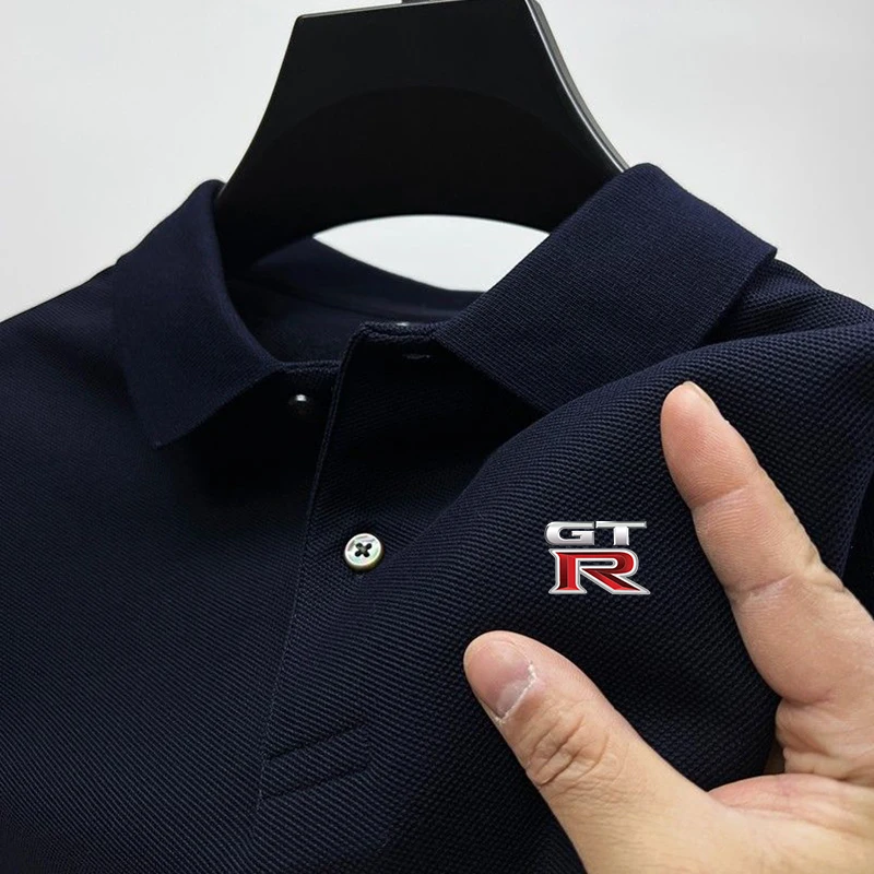 2024 nuova estate GTR polo casual da golf da uomo abbigliamento di lusso camicia a maniche corte con colletto di marca di alta qualità