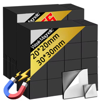 Square Magnetic Sheets Self Adhesive Magnets Soft Magnetic Sheet for Household Refrigerator Office Flexible Stickers