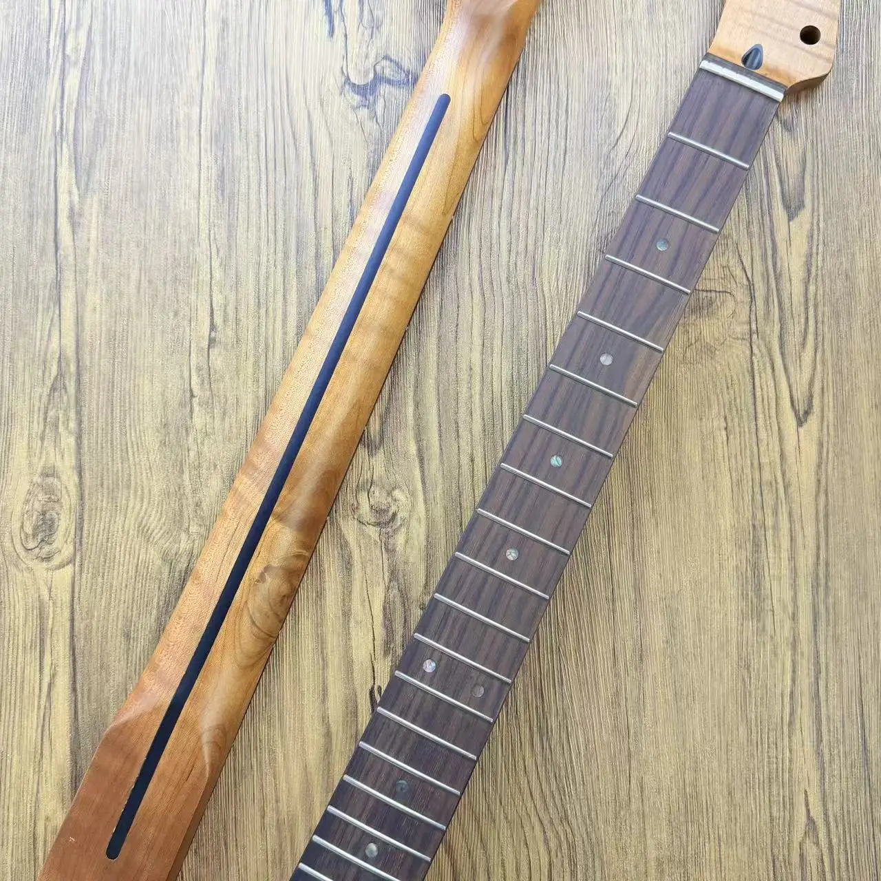 

Right Handed TL Electric Guitar Neck Roasted Maple Wood Reverse Headstock 22 Frets Rosewood Fingerboard Musical Instrument Part
