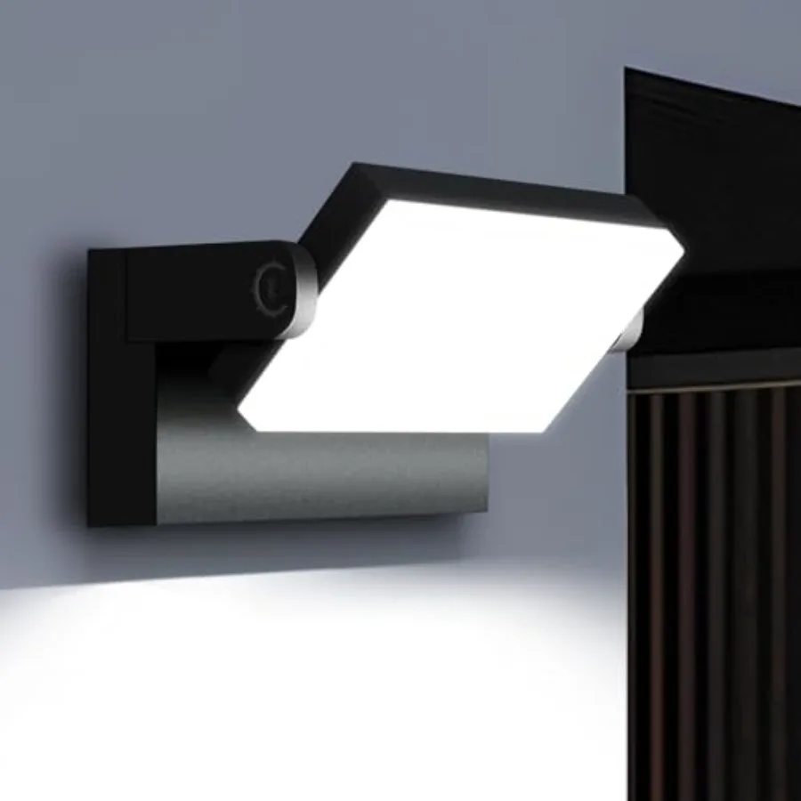 40W LED Outdoor Wall Light, 5000K Daylight Waterproof Floodlights, 360 ° Rotatable Wallpack Lighting Modern Security Commercial