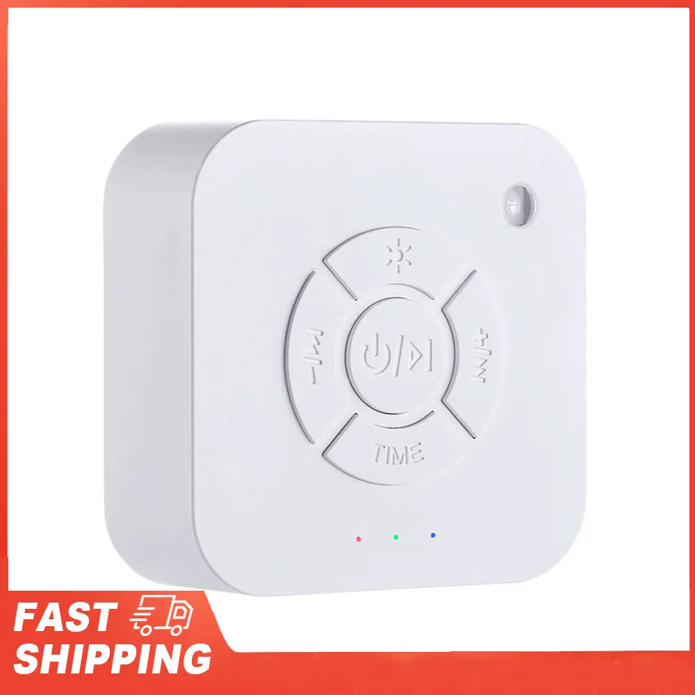 9 Soothing Sounds White Noise Sound Machine Sleep Soother With Breathing Light Timer Type-C Charging For Baby Home Office Travel
