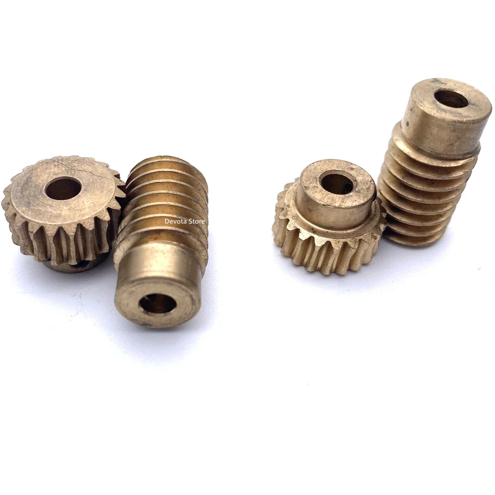0.8M 20/30 Denti 1:20 1:30 Metallo Rame Worm Gear Ruota Riduttore Autobloccante Combinazione di Accessori
