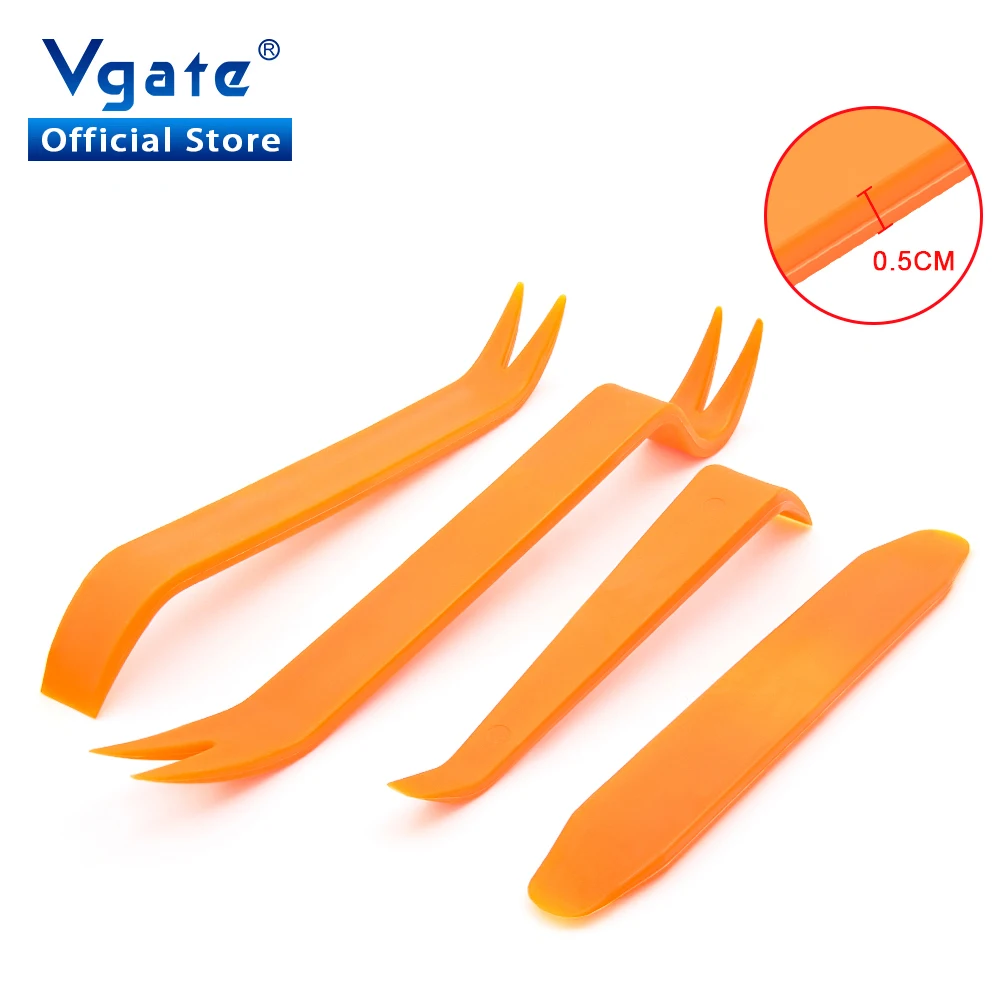 Hochwertige 4 stücke vgate Auto Demontage Werkzeuge Kit Autoradio Tür Clip Panel Trim Dash Audio Entfernung Installer Pry Kit Refit Set
