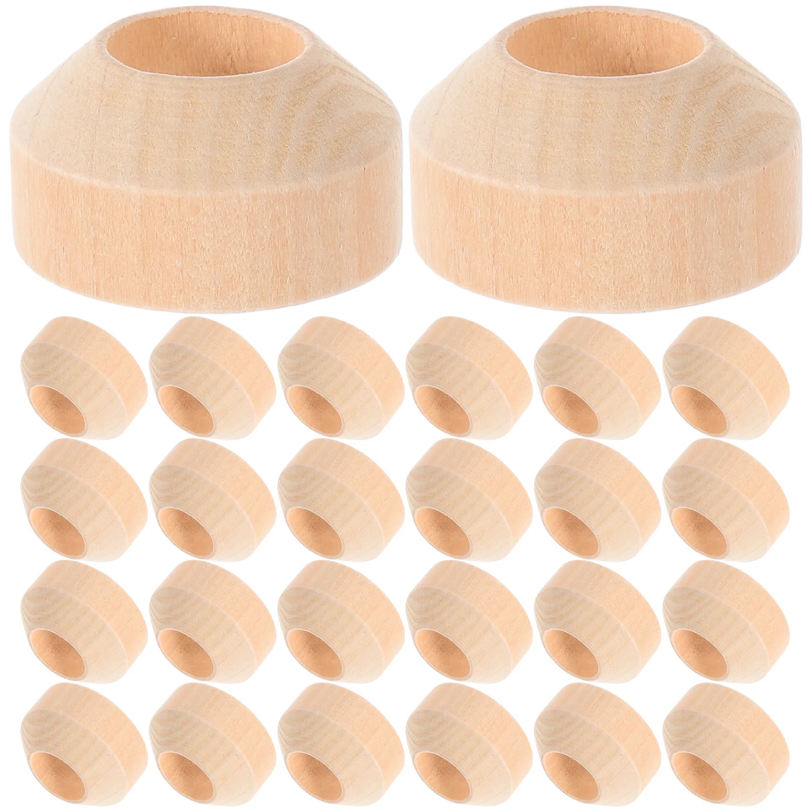 ฐานไม้สำหรับงานศิลปะ 50 ชิ้น แบบไม่เคลือบผิว ทรงกลม สำหรับงานเพ้นท์ งานฝีมือ งานสร้างสรรค์ ใช้เป็นฐานตั้งโชว์