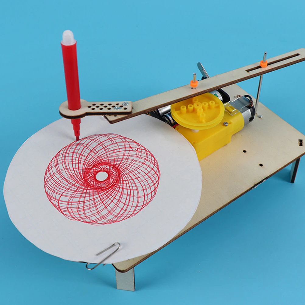 

Электрический плоттер Diy Kit 3D деревянный механический научный физический эксперимент для детей раннего обучения собранный комплект стеблей