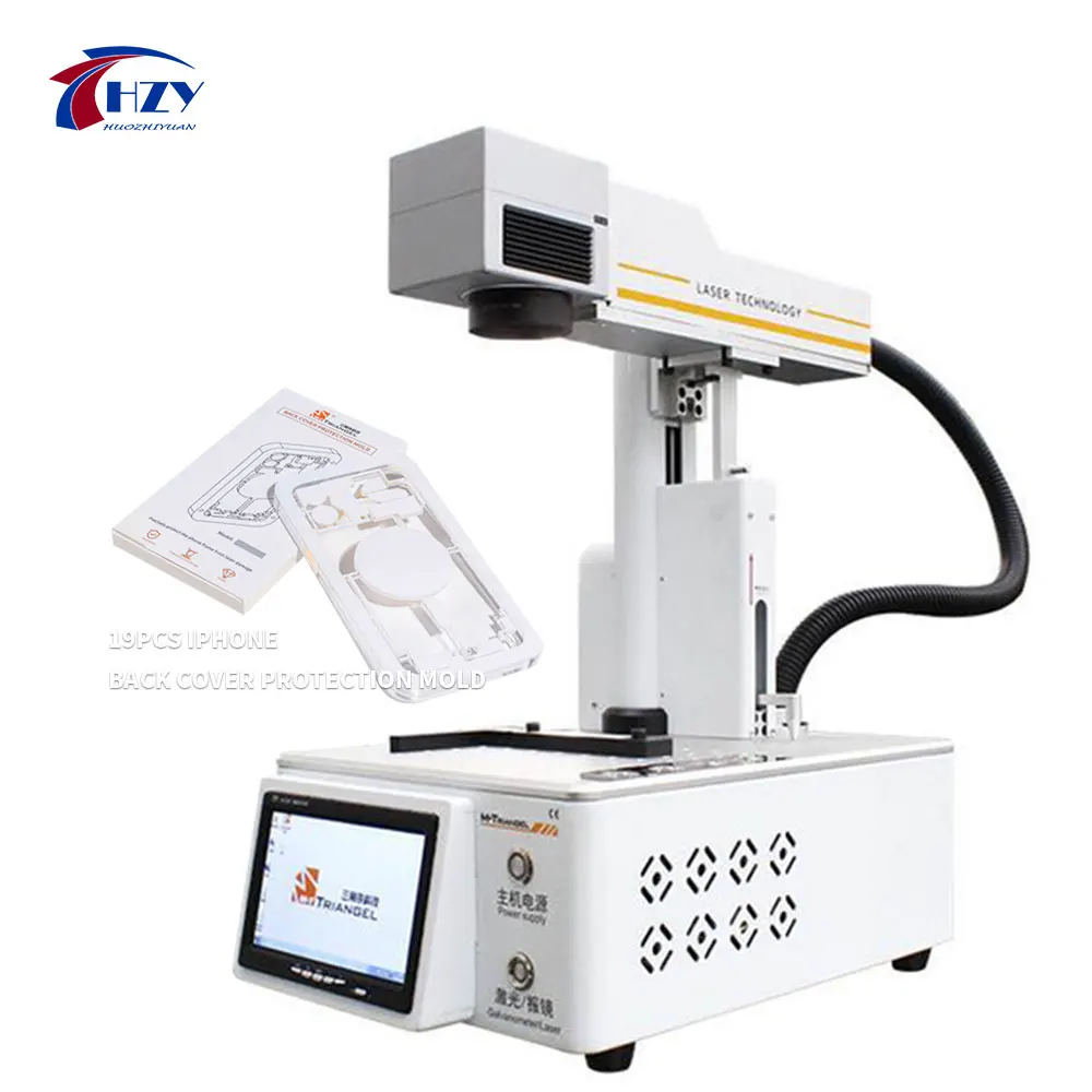 

M-Triangel 8W Raycus 20W PG Ones Fiber Laser Auto Focus Engraving Machine Rear Glass Back Cover Glass Remove Laser Separating