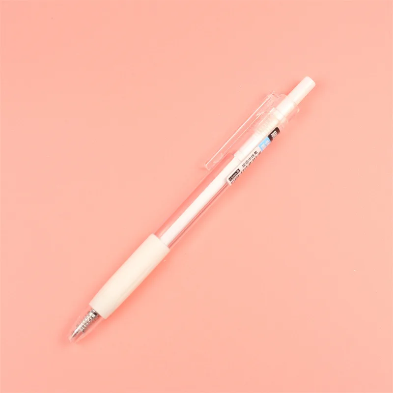 Bolígrafo de firma para estudiantes, pluma neutra simple de 5 piezas, tipo de prensa, papelería de Oficina Creativa