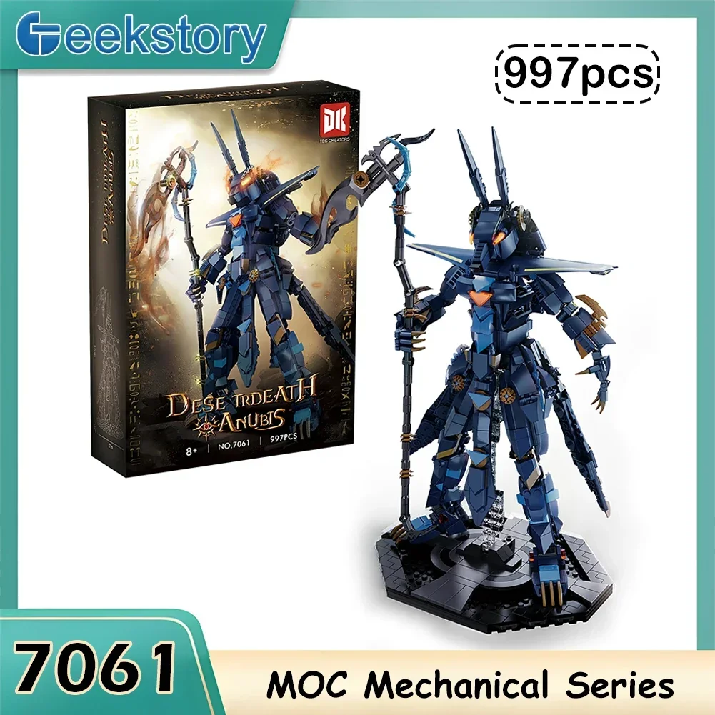 

MOC Egypt Death Anubis Building Block Model Small Particle Creative Technical Assembly Bricks Gift Adults Kids