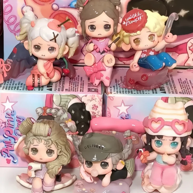 

Подлинная серия All Pink Day Oona V2, слепая коробка, украшение для рабочего стола, модель ручной работы, милая загадочная коробка, кавайный детский подарок на день рождения