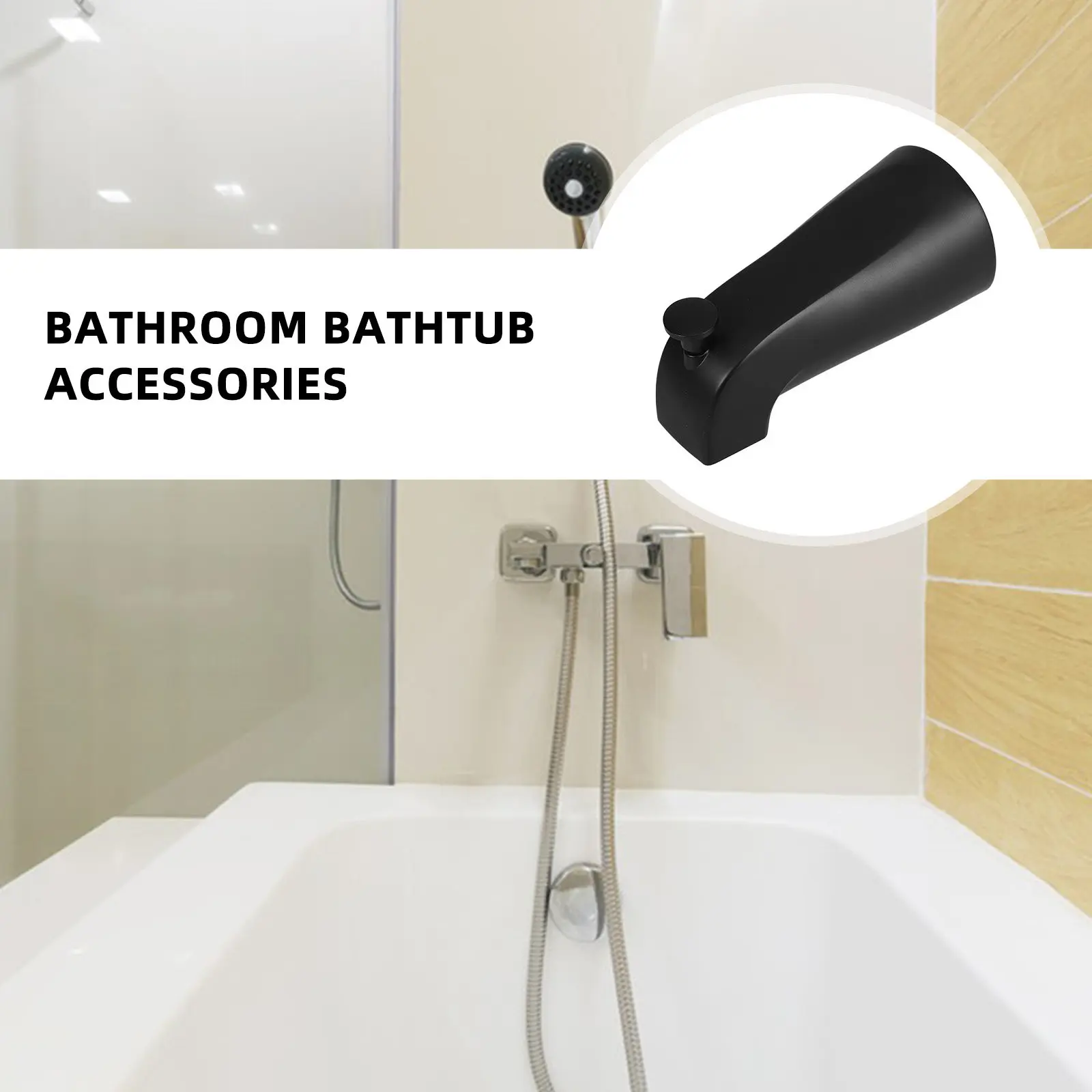 Sleek Bathtub Faucet Set Concealed Installation Push Pull Diverter Bath Tub Faucet Replacement Accessories Wall Bath Tub Spout
