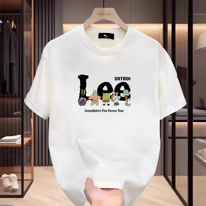 

Men's Short-Sleeved T-Shirt Pop Brand Tops Classic T-Shirt Personalized Printing Casual Fashion 2025