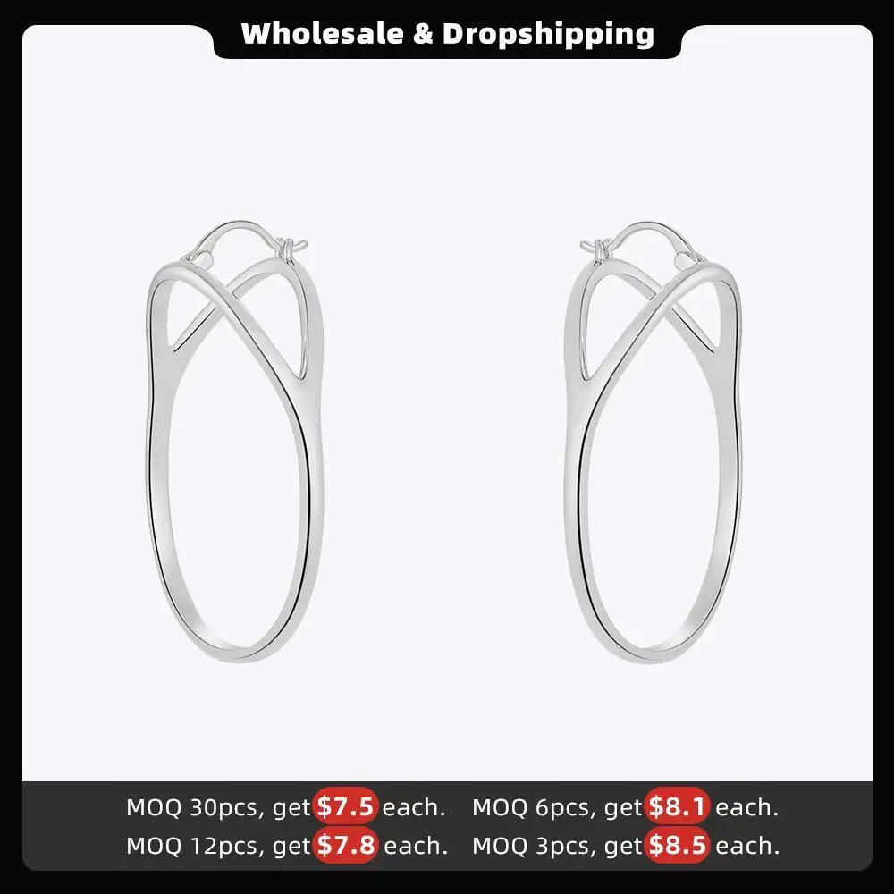 ENFASHION Big Hoop Earrings For Women New In Pendientes Mujer Gold Color Oval Earings Fashion Jewelry Gift Wholesale E221442