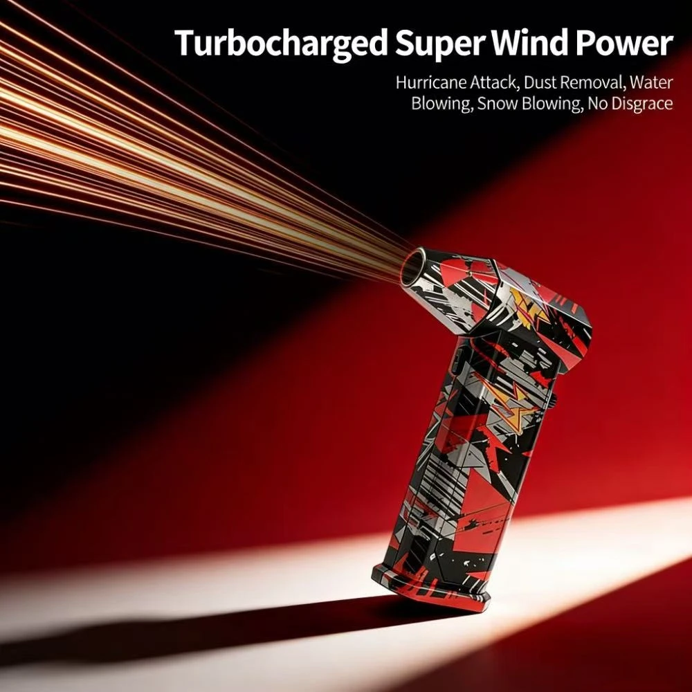 

X9 Violent Fan 130000RPM Turbo Jet Fan 5000mAh * 2 Мощный воздуходувка Duster Cleaner 200W Высокомощный канальный вентилятор для очистки автомобиля ПК