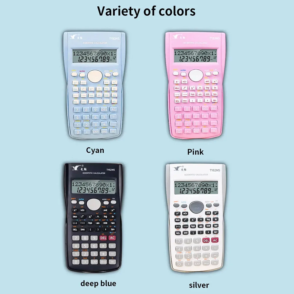 2 Lines LCD DisplayScientific Calculators Math Calculator with 240 Multi-Functional Calculator  Ideal for Teachers
