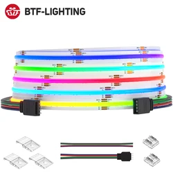 FCOB PWM RGB LED Light Strip DC24V 576 LEDs Flexible FOB COB 10mm 4pin LED Lights High Density RA90 Linear Dimmable 14W/M