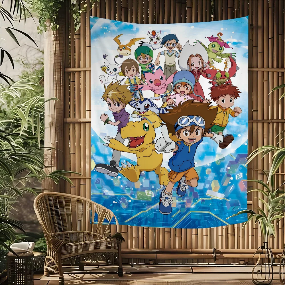 Anime Digimon Hanging Bohemian Tapestry Bohemian Wall Tapestries Mandala Cheap Hippie Wall Hanging